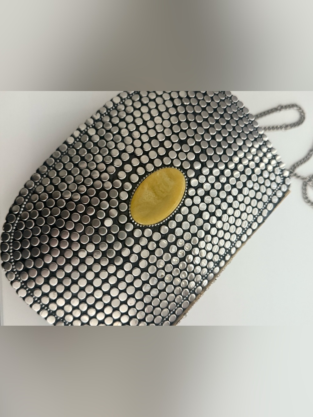 Colorful Stone Mosaic Clutch - Multicolor - Picture 3 of 5